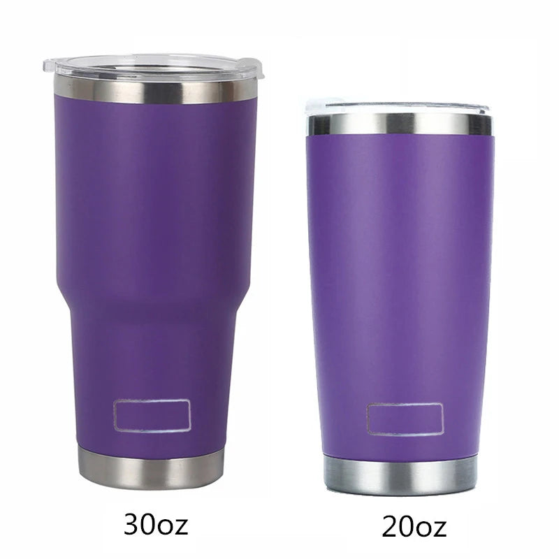 Hemasa 30oz 20oz Stainless Steel Tumblers  / Travel Glass Coffee Mug Double Wall Water Bottle