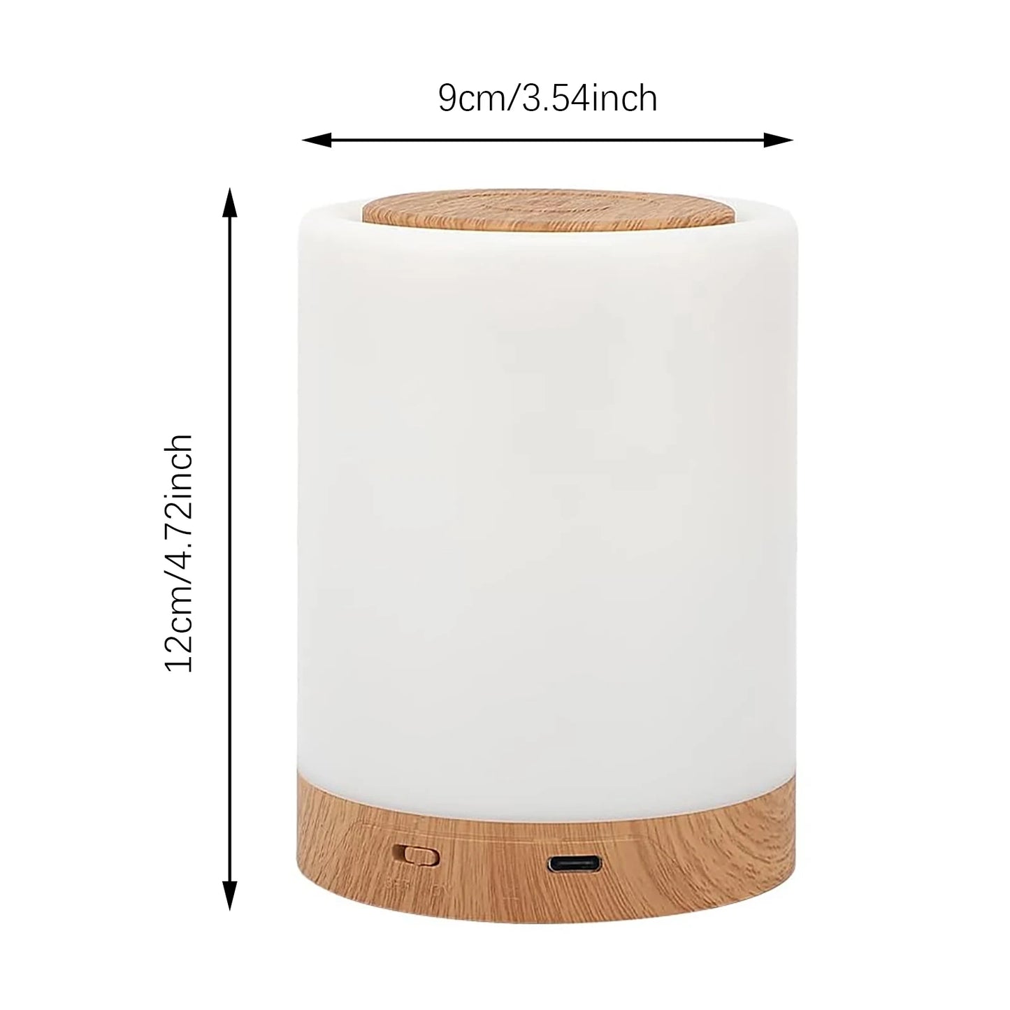 Hemasa Smart LED Night Light,Portable Bedside Table Lamp,Room decorating items,USB Rechargeable Tabletop lighting for Kids Bedroom Camp