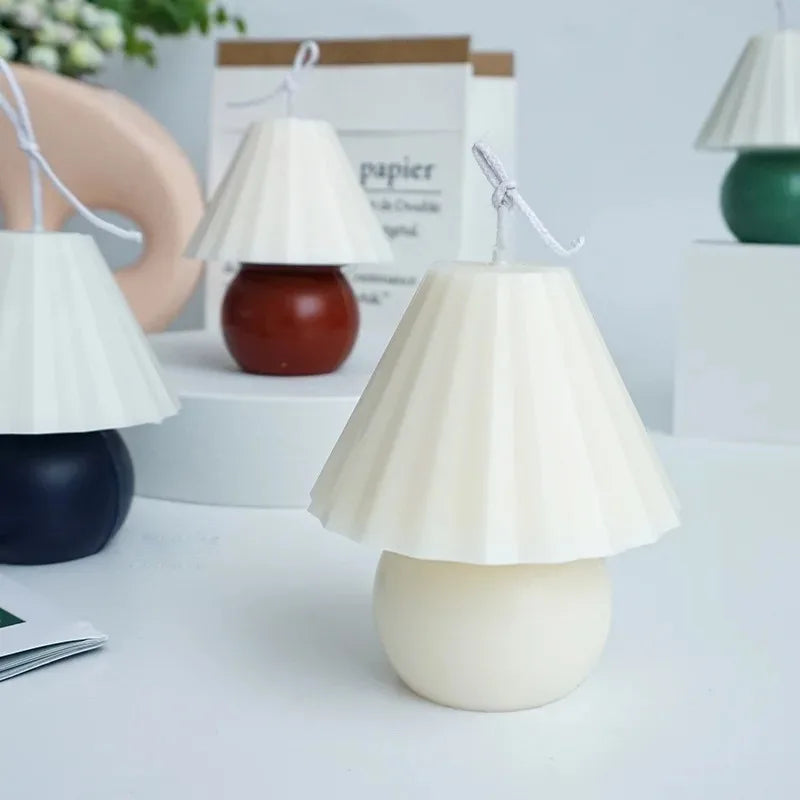 Hemasa  Table Lamp Candle Mold /DIY Geometric Lamp Shape Aromatherapy Candle Making Tool/ Acrylic Plastic Mold