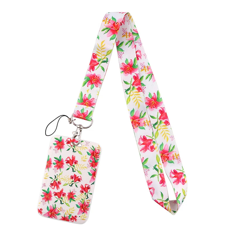 Tejesa Little daisy Lanyard for Key Cute Neck Strap Card ID Badge Holder Key Chain Accessories Wholesale