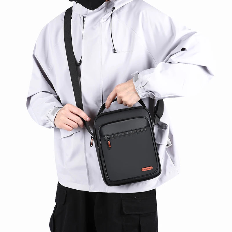 Tejesa  Men's Small Shoulder Bag  Soft PU Male Mini Messenger Bag Teenagers Shopping Bag Phone Bag