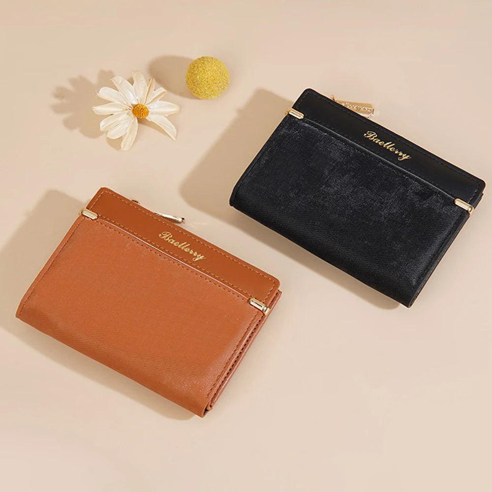Luxury Ins Fashion Wallet for Women, Baellerry Slim Short Purse with Multi Card Slots, RFID Protection Gift