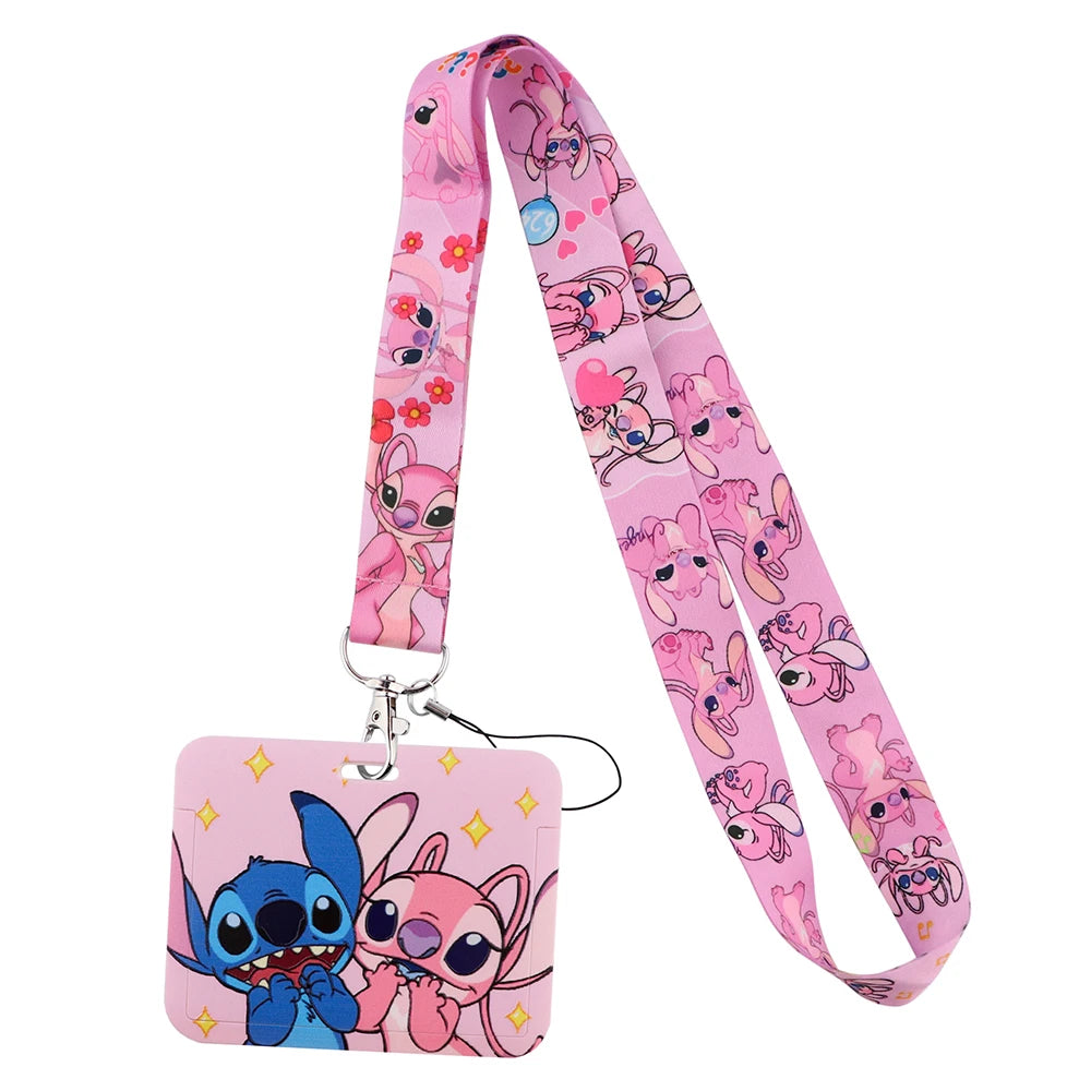 Hemasa Credential Holder Cartoon Lanyards for Key Neck Strap for Card Badge Gym Keychain Keyring Accessories Gifts