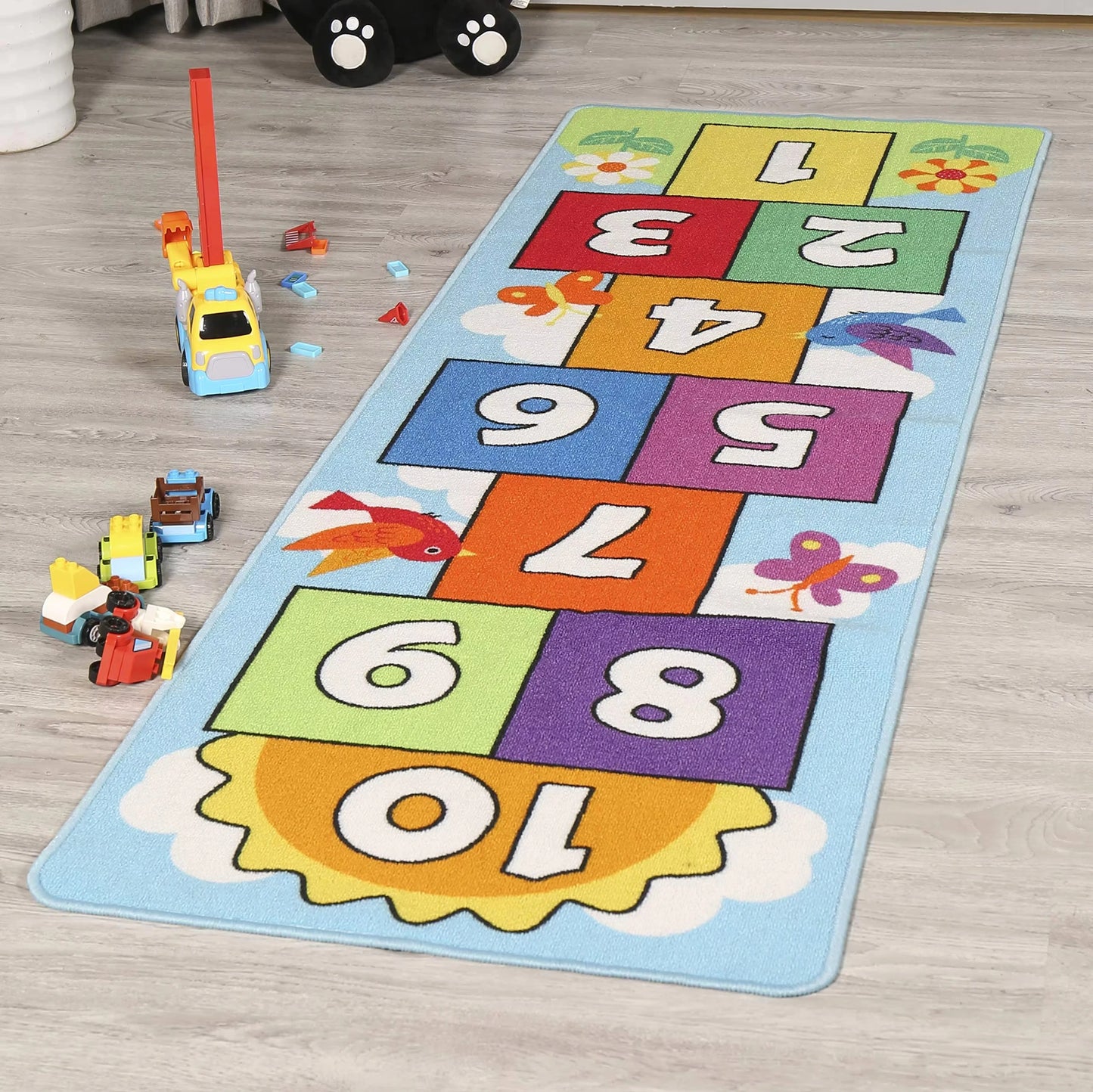 Tejesa Hopscotch Numbers Game Carpet  Living Room Rug Soft Floor Mat Rugs Bathroom Mat Yoga Mat Коврик Home Decor