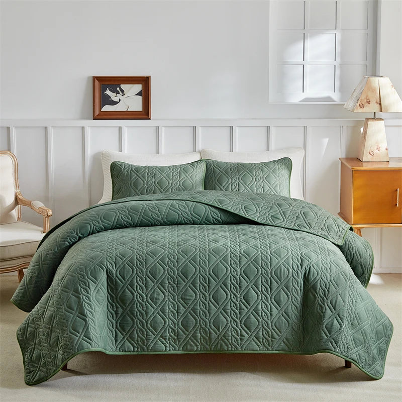 Tejesa Queen Quilt Bedding Set Lightweight Quilts Queen King Coverlet, Summer Blanket, Soft Bedspreads Bed Coverlets with Pillow Shams