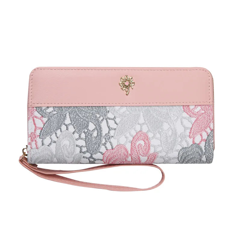 Hemasa New  Single Pull Women Wallet,Zipper  Handbag, Large Capacity Soft Leather  Mobile Phone Bag