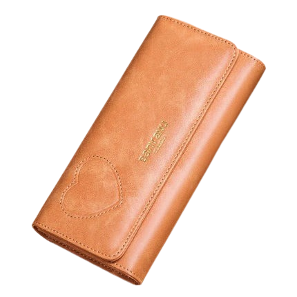 Hemasa Leather Long Women Wallets Clutch Zipper Coin Pocket Female Cute Heart Wallet Card Holder Phone Bag New Women Purse