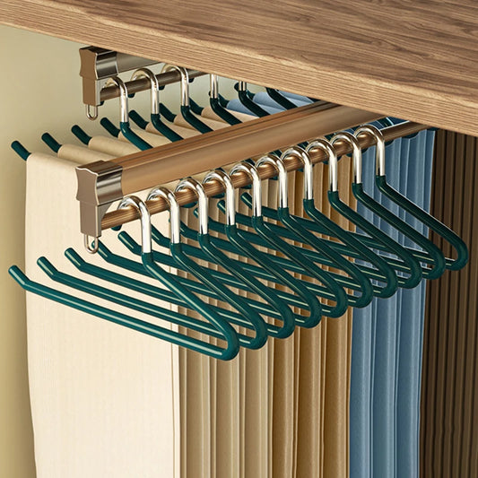 Hemasa 10PCS/20PCS/30PCS Goose-Shaped Seamless Z-Line Pants Rack Drying Pants Drying Rack Wardrobe hangers