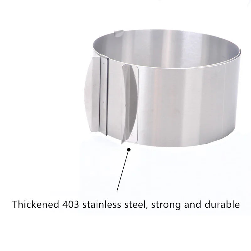Hemasa Adjustable Mousse Ring & Cake Collar Surround Film Lining Ring Molds