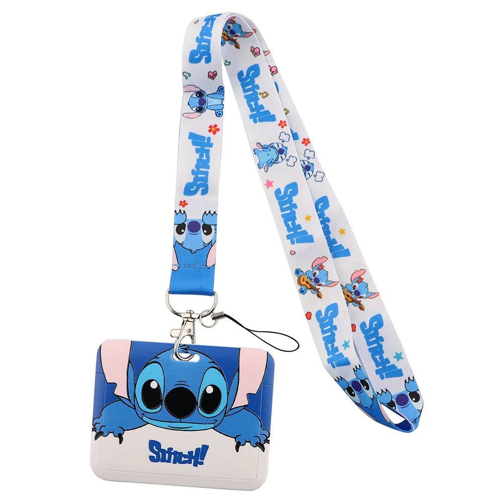 Hemasa Credential Holder Cartoon Lanyards for Key Neck Strap for Card Badge Gym Keychain Keyring Accessories Gifts