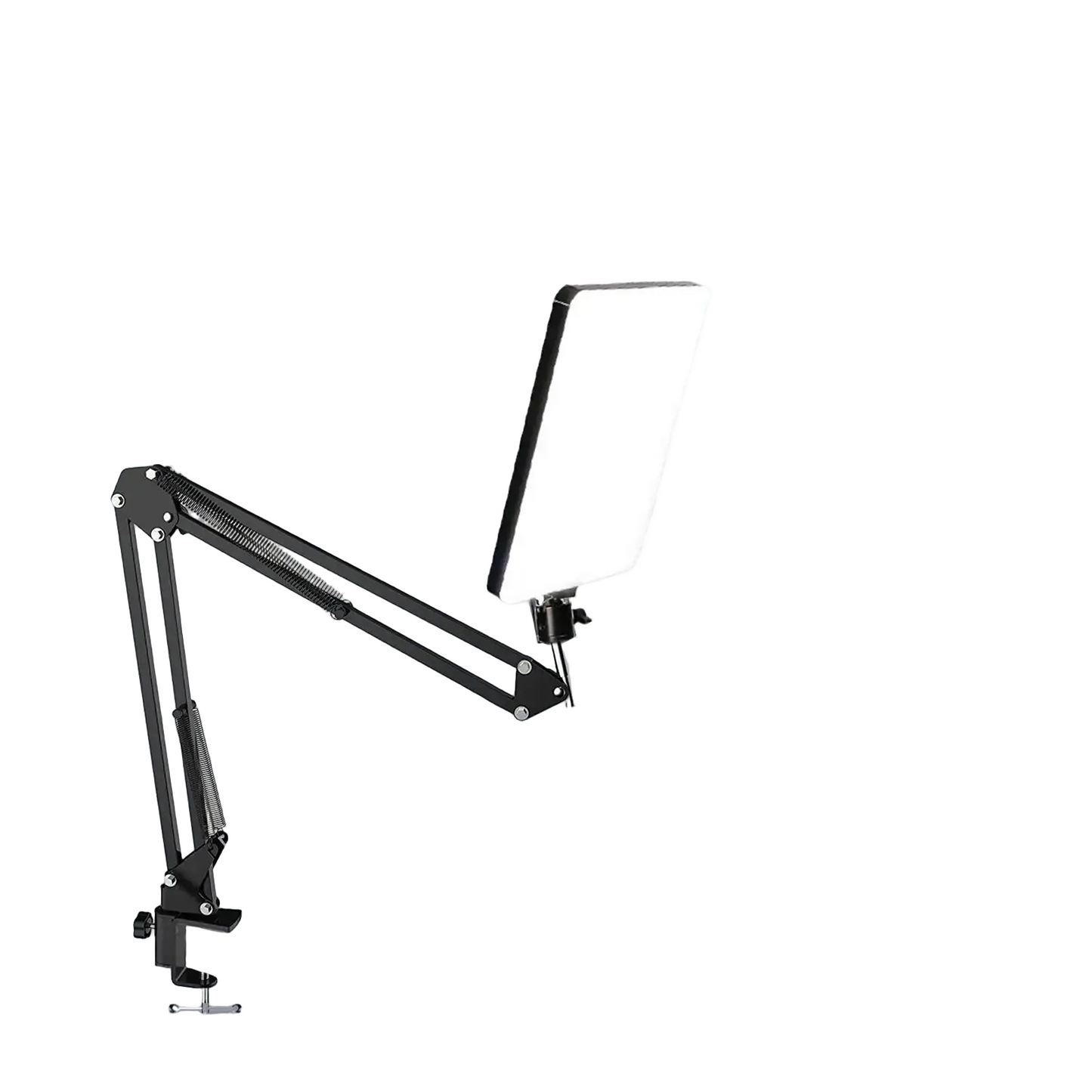 Tejesa LED Photography Light Selfie Lights Conference Lighting Photo Studio Lamp With Scissor Arm Stand For Zoom YouTube Live Streaming