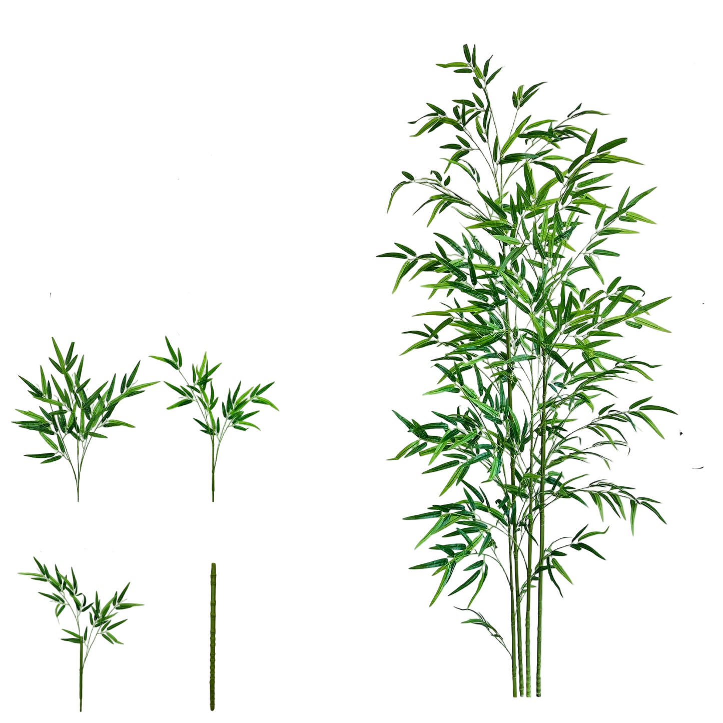 Tejesa 120-240CM New Artificial Green Bamboo Branches plant Fake Plastic indoor outdoor faux plants for Home wedding garden room decor