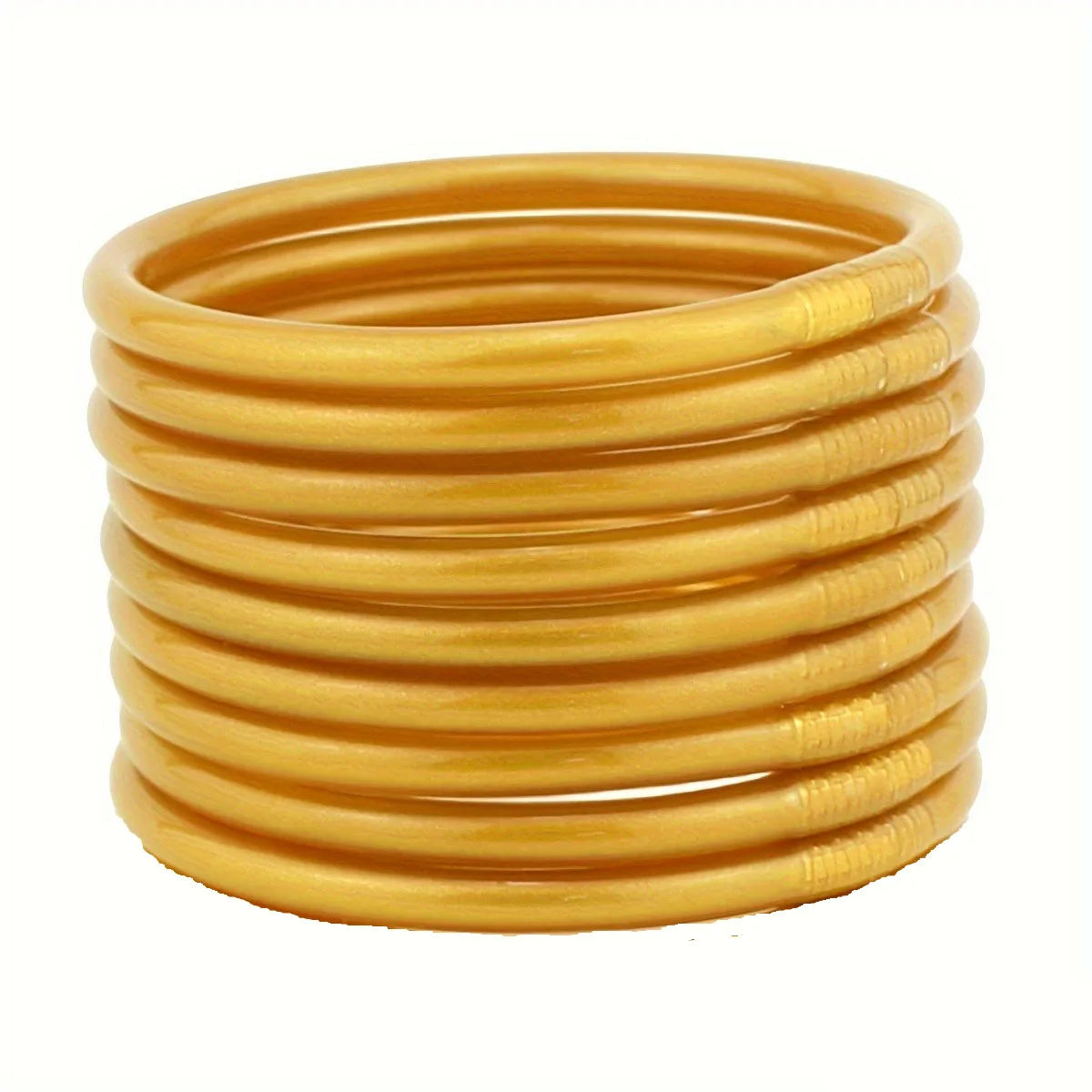 9Pcs/set Luxury Glitter Lightweight Jelly Bangles Bracelet for Women Fashion Silicone Charm Bracelet Temple Buddhist Bangle