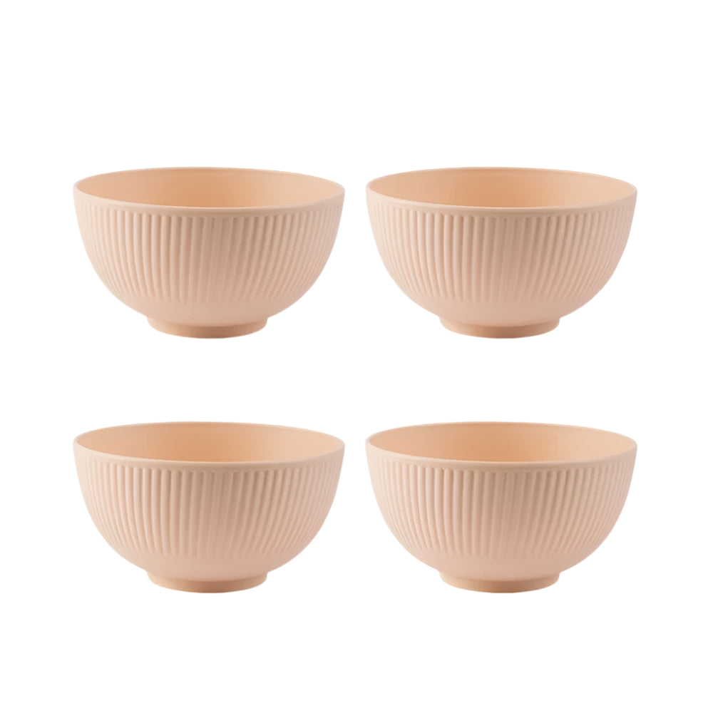 Hemasa 4Pcs Kitchen Tableware Wheat Straw Bowl /Wheat Rice Bowl  / Dessert Salad Rice Bowl Sets