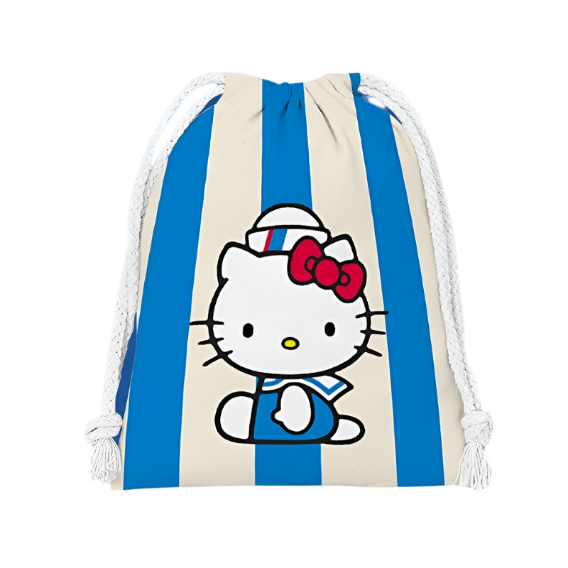 Hemasa drawstring hello kitty cartoon small bag storage bag
