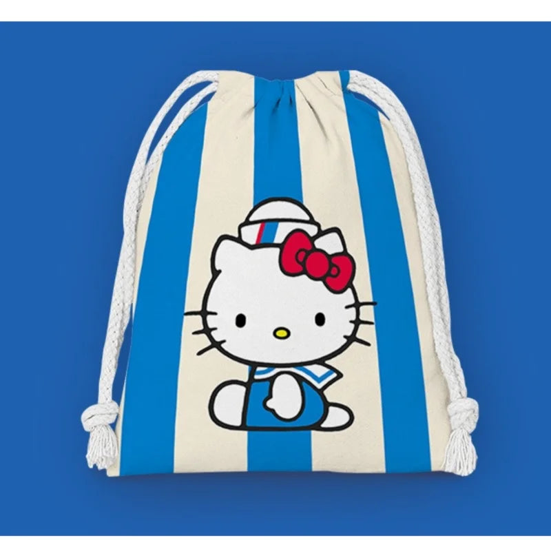 Hemasa drawstring hello kitty cartoon small bag storage bag