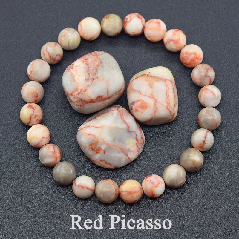 Natural Lemon Jade Bracelets Natural Yellow Stone Beads Bracelet for Men Women Geniune Ice Lemon Gem Elastic Jewelry Lover Gift