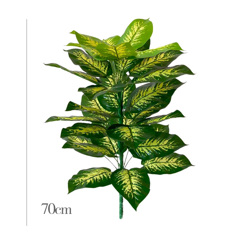 Tejesa 68cm-85cm Large Artificial Plants Fake Tropical Plants Branch Real Touch Tree Leaves Plastic Plants for Home Garden Decoration