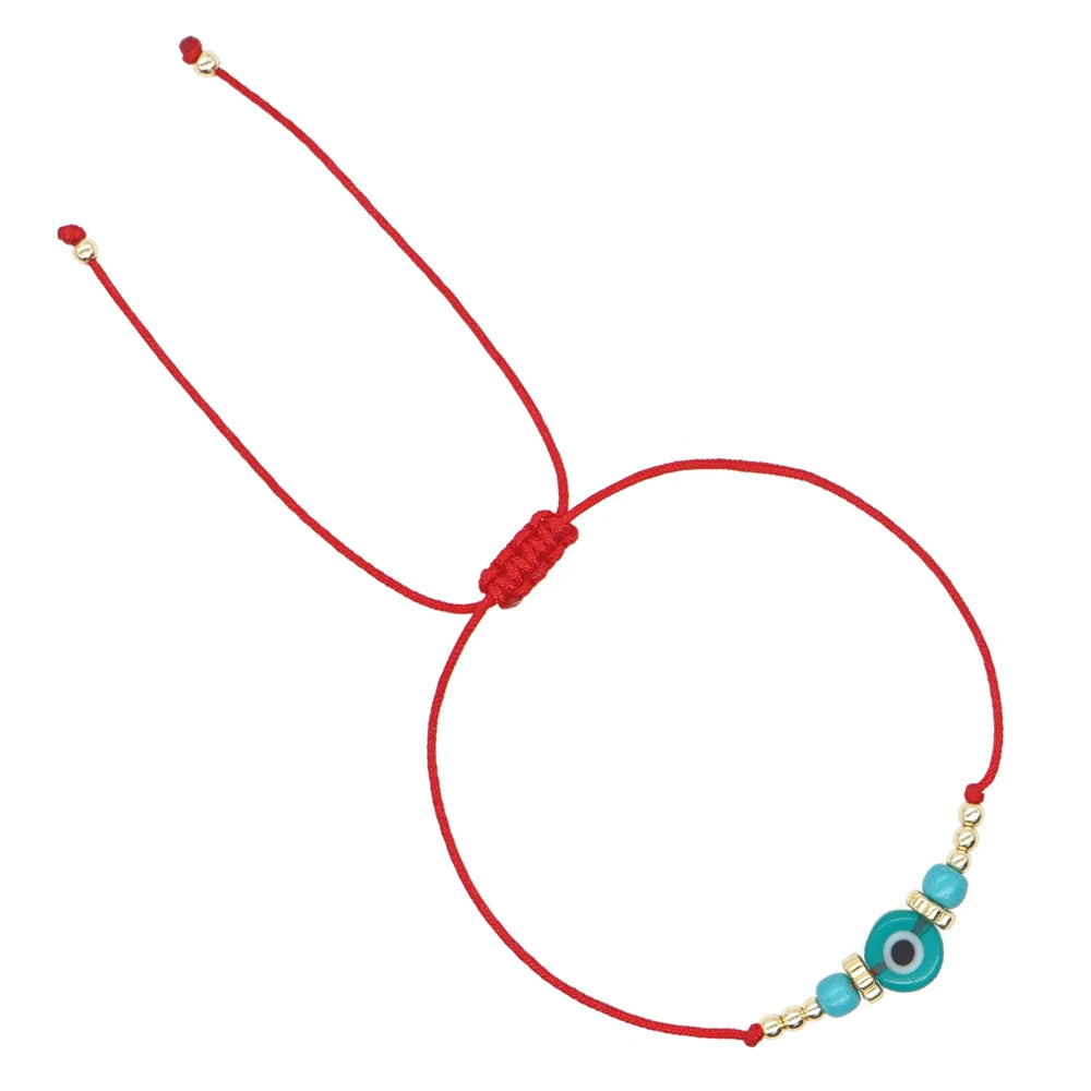 GO2BOHO New Turkish Evil Eye Beads Bracelet Handmade Trendy Friendship Bracelets for Women