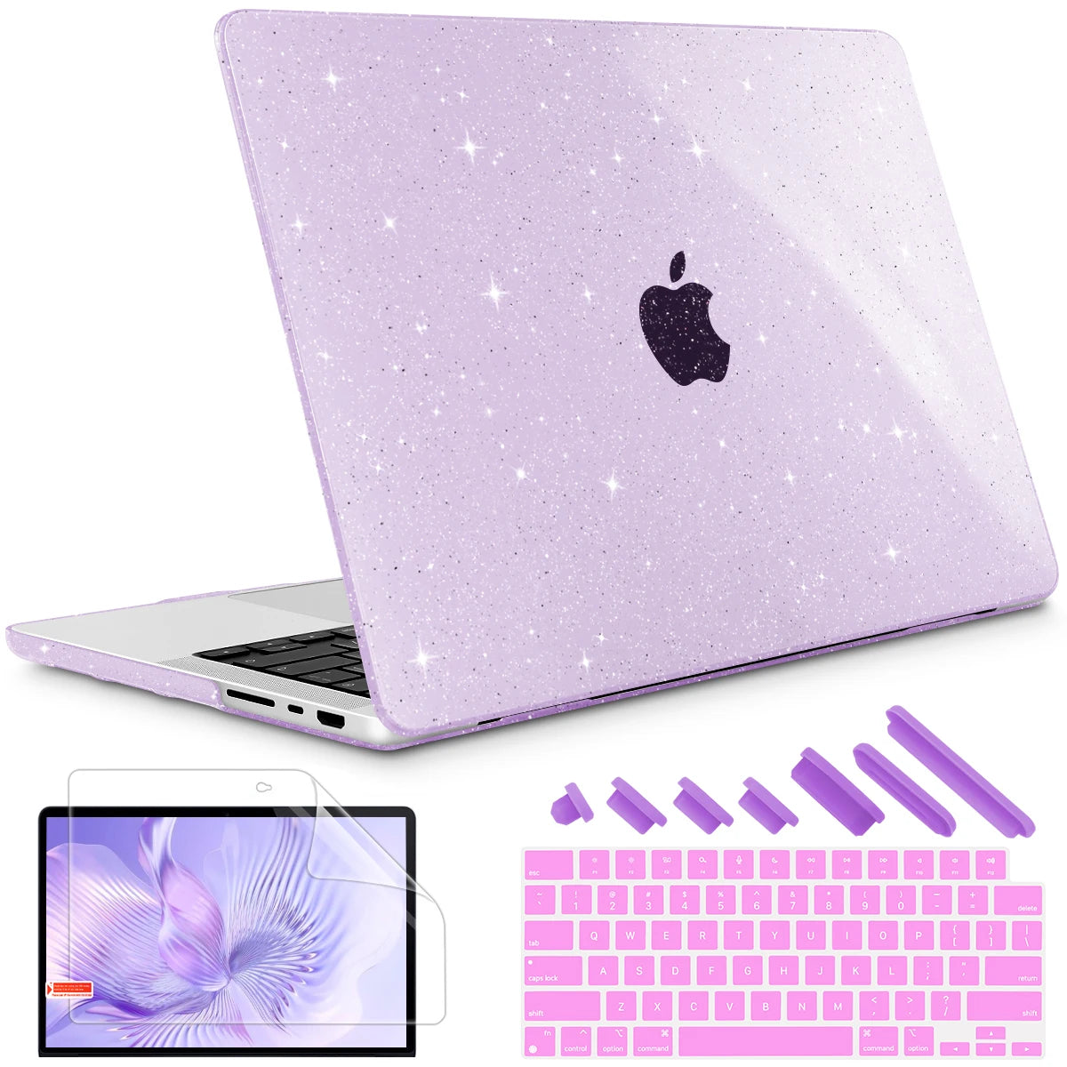 Hemasa  crystal case for MacBook 2024 M4 Air Pro 13inch A2681 A2337 A2338 M2 M1 2022 Pro 14 16 2023 M3 A2289 Retina M2