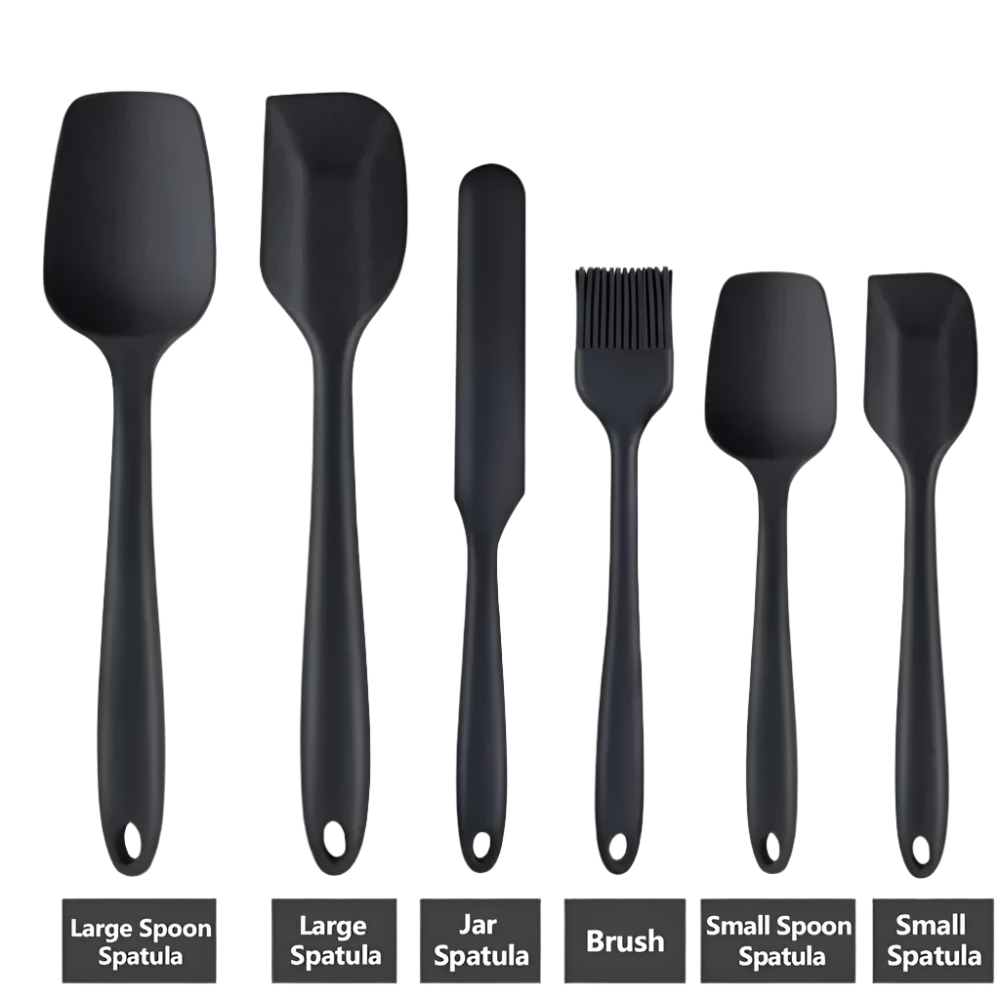 Hemasa 6/9 Pieces Silicone Bakeware Spatula Set Food /Non Stick Heat Resistant Spatulas