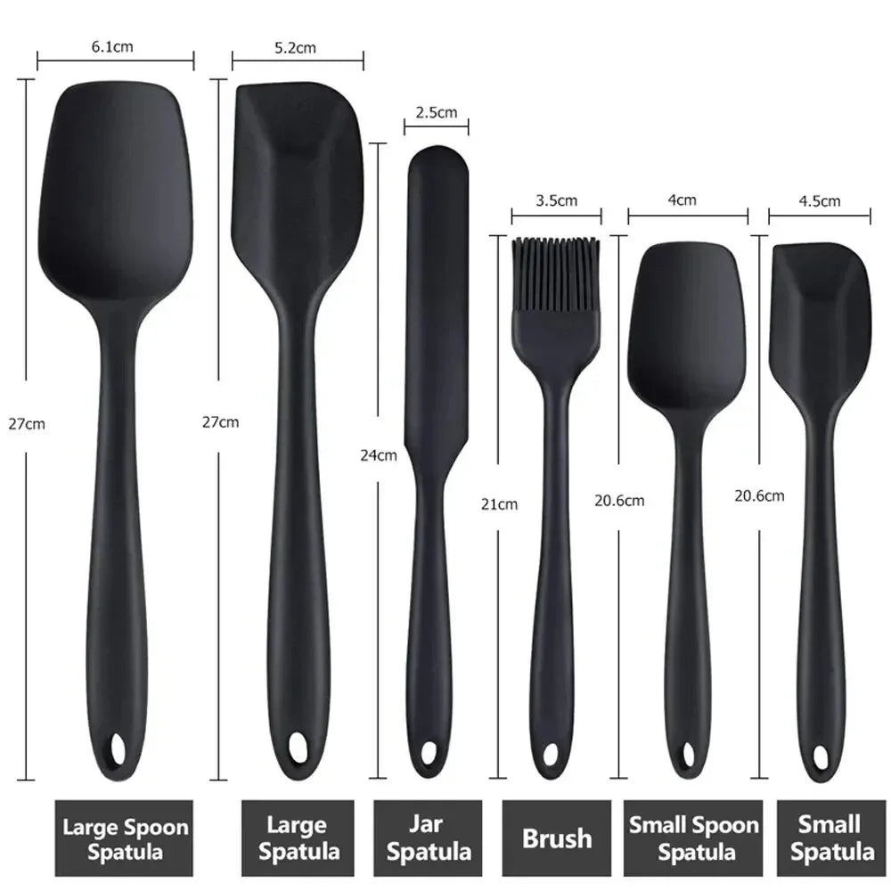 Hemasa 6/9 Pieces Silicone Bakeware Spatula Set Food /Non Stick Heat Resistant Spatulas