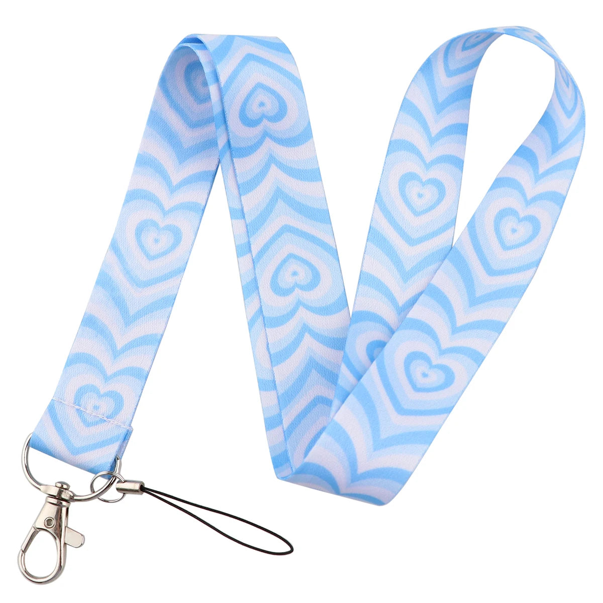 Tejesa Heart Lanyard Simple Style Neck Strap for Key ID Card Cell Phone Straps Badge Holder DIY Hanging Rope Neckband Accessories