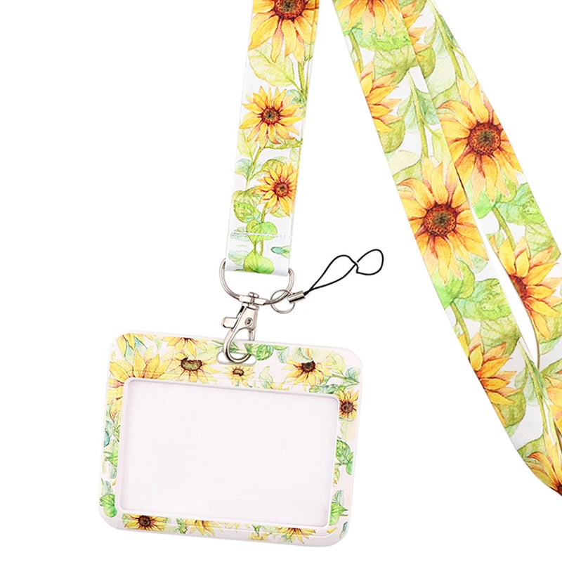 Tejesa Butterfly Lanyard Business Credit Card Holder Neck Strap Keychain Hang Rope ID Badge Holder Lariat Lasso