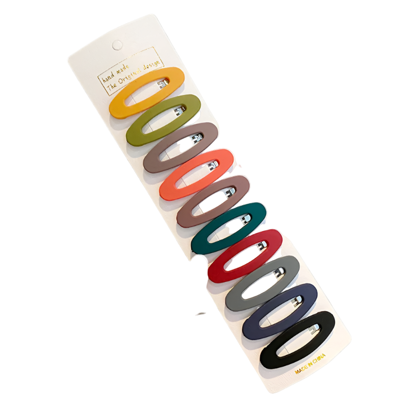Hemasa 10Pcs/Set Little Girls Snap Hair Clips Candy Color Metal Barrettes BB Hairpin For Children Woman Styling Hair Accessories