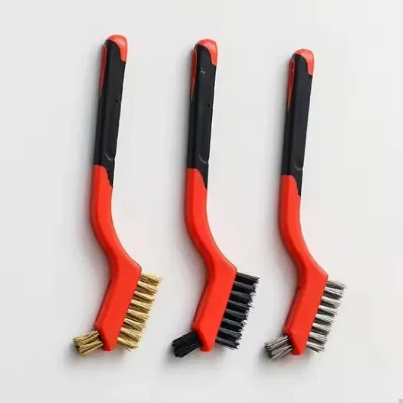 Tejesa Mini Brush Set Of Three Kitchen Brushes For Gas Hoods Grease And Stain Removal Cooktop Cleaning Tools