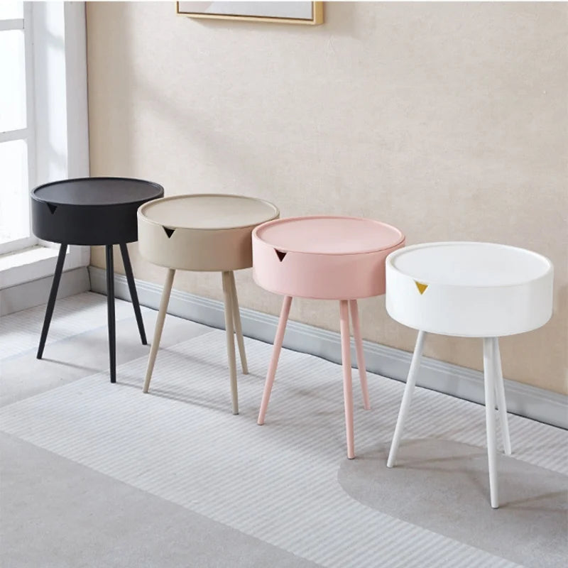 Modern Bedroom Bedside Table Versatile Nightstands Minimalist Easy Install  Design Modern Living Table Personality creative