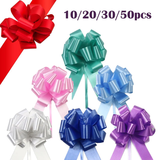 10-50PCS Colorful Gift Packaging Bow Party Birthday Mother's Day Halloween Christmas Decoration Bow Gift Decoration
