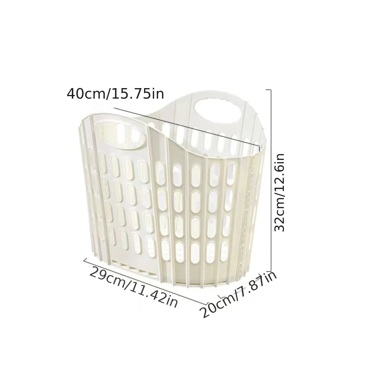 Tejesa Modern Foldable Laundry Hamper High-capacity Portable Dirty Clothes Organizer Durable Laundry Basket for Home Bathroom