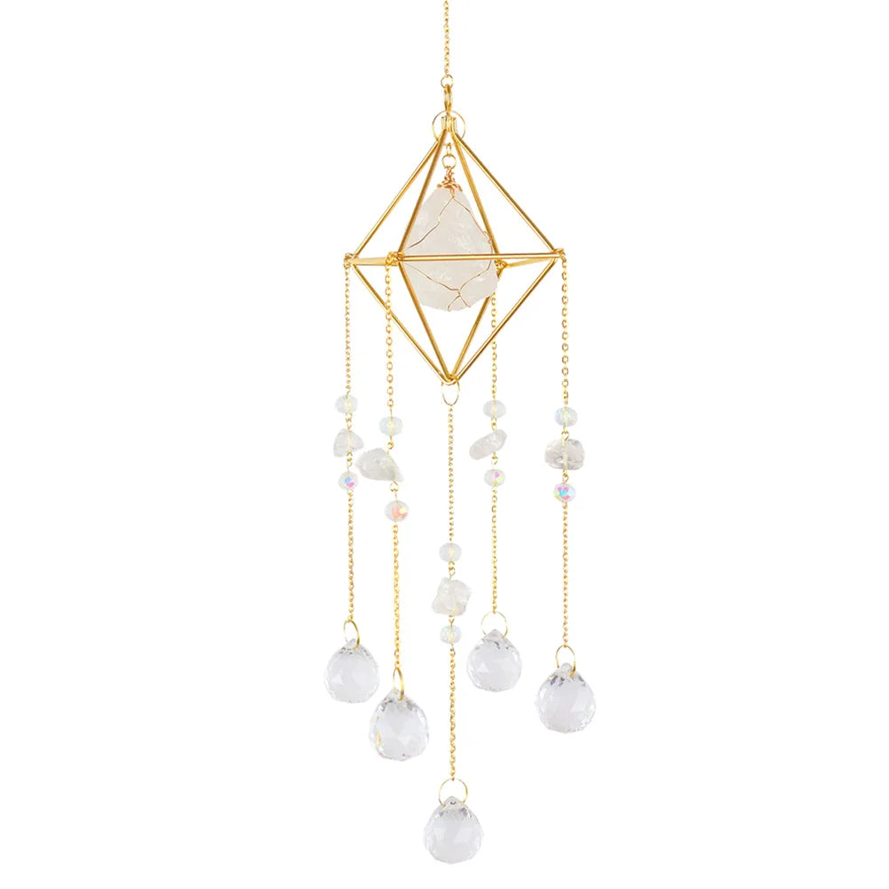 Hanging Sun Catcher Creative Rainbow Maker Ornament Versatile Sun Catcher Wind Chime for Wedding Decoration