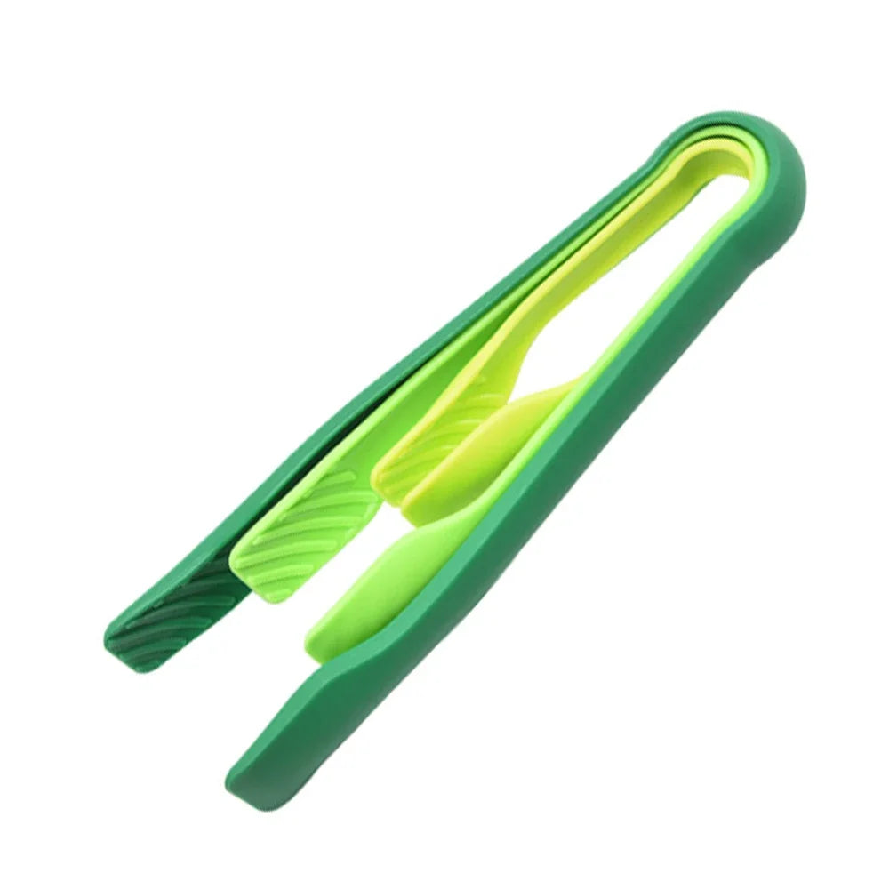 Hemasa 3Pcs/Set   Pastic Food Tong /Vegetable Salad Clip Bread Dessert Clamp