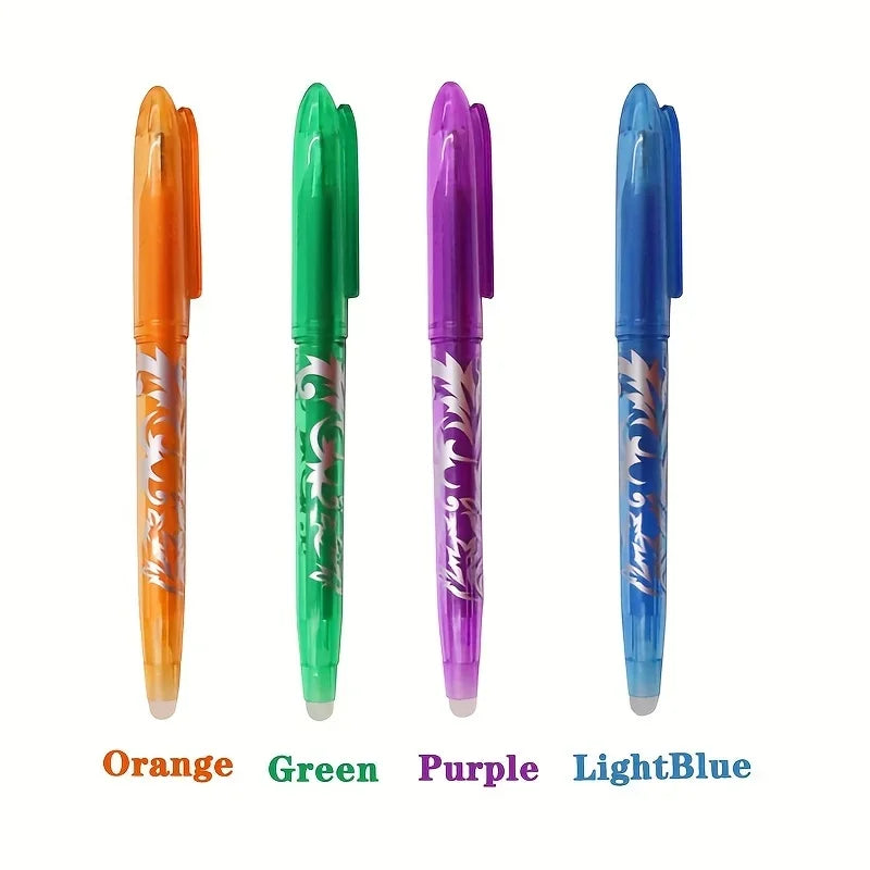 Hemasa 8/4pcs Multi-Color Erasable Gel Pen 0.5mm Tip Painting Writing Drawing School  Pens