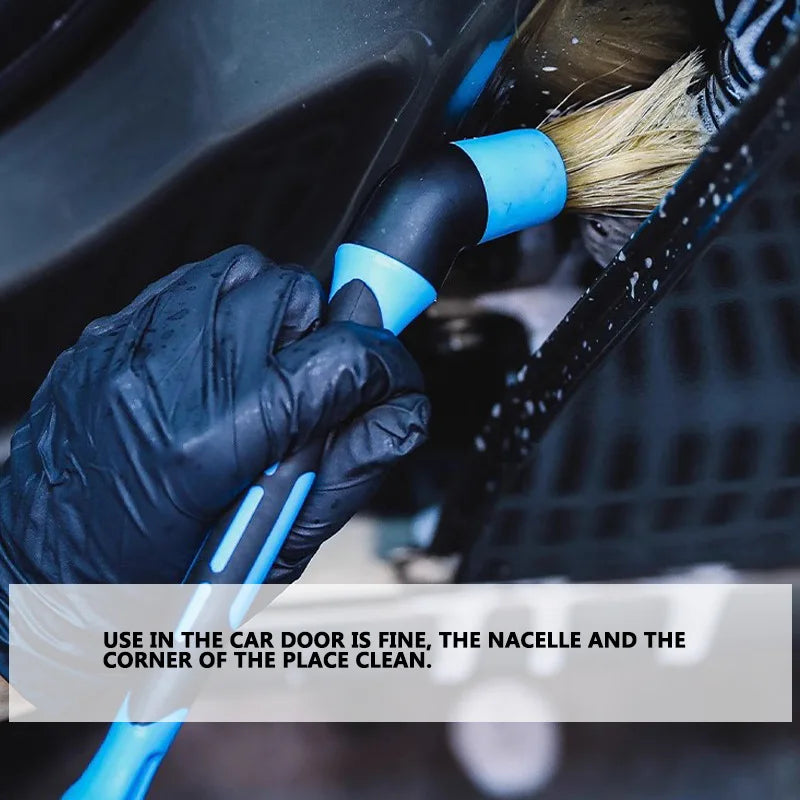Tejesa Car Tyre Clean Brush Air Conditioner Air Outlet Cleaning Brushes Elbow Sweeping Tools Car Interior Detail Cleaning Brush