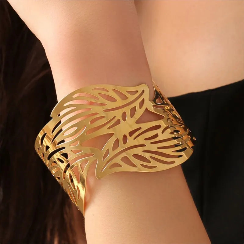 Hemasa Stainless Steel Cuff Bracelet For Women