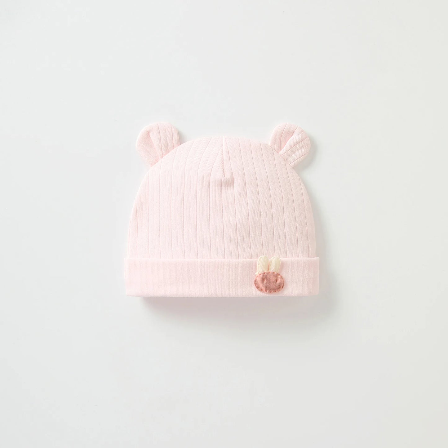 Tejesa 3Pcs Soft Infant Beanies Caps/ Baby Hats /Cartoon Bear Boneless Muslin Hat