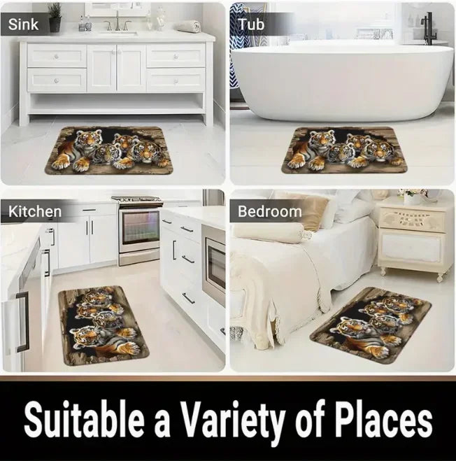 Tejesa  Rural Style Stone Rugs /Wall Design Welcome Floor Mat