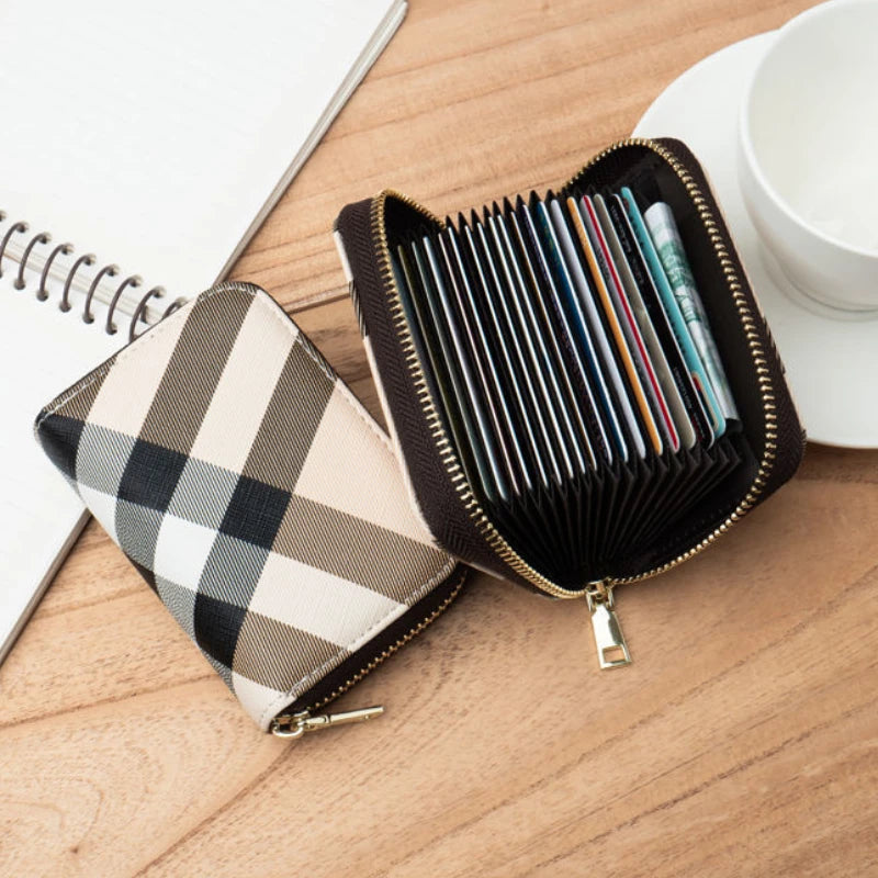 Hemasa Casual Wallet Multi-Slot Card Holder Zipper Coin Purse Small Clutch PU Money Bag Purse Cardholder Wallets