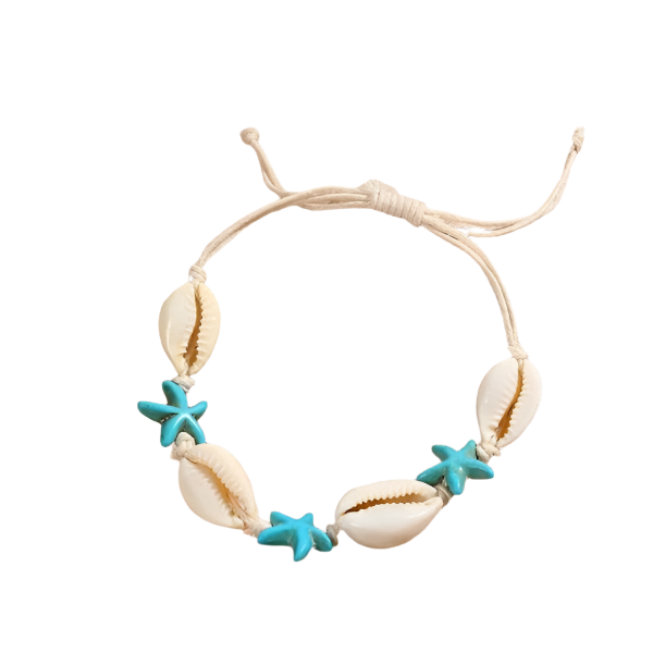 Hemasa Handmade Bohemian Shell Beads Bracelets For Women Men Sea Star Turtle Conch Woven Rope Bracelet Friendship Beach Jewelry