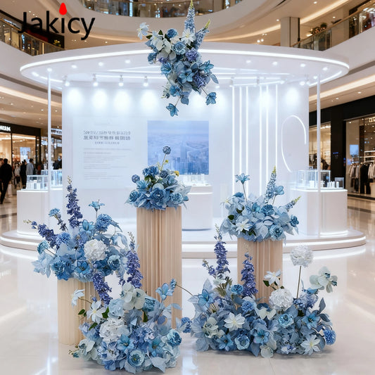 Wedding Decoration Hanging Flower Row Background Arch Decor Artificial Flowers Road Lead Flower Ball Floral Backdrop Arrangement