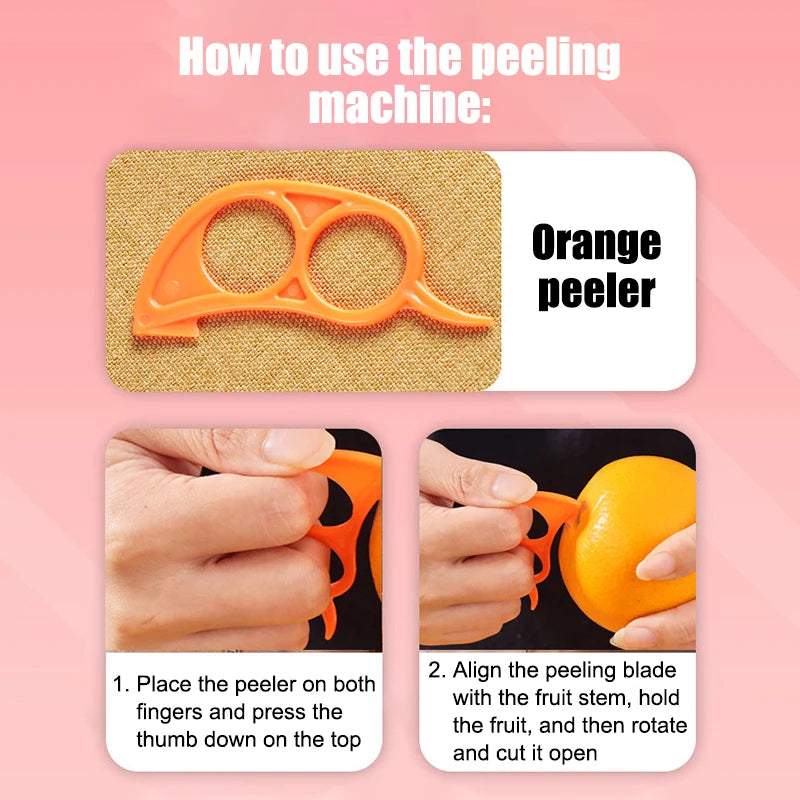 Hemasa 5PCS Open Orange  Peeler Vegetable Slicer Fruit Tools