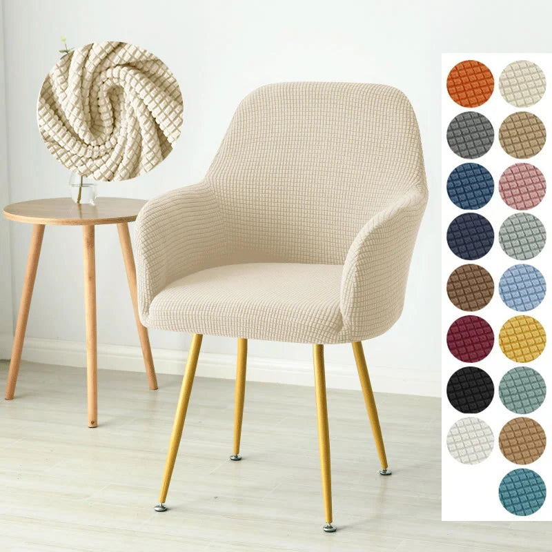 1/4/6pcs Elastic Polar Fleece High Arm Chair Covers Dining Adjustable Armchair Covers Hotel Bar Seat Slipcovers for Home Wedding