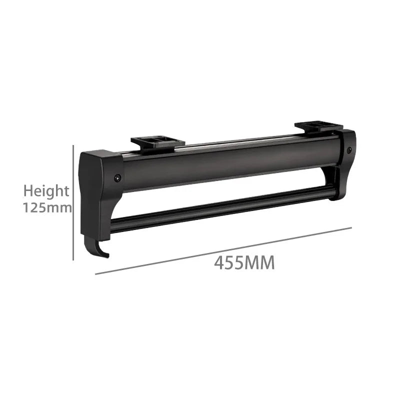Hemasa Adjustable Wardrobe Clothing Rail Heavy Duty Pull-Out Closet Valet Rod 25CM Top Mount Wardrobe Hanger Rack Bar Ball Slide