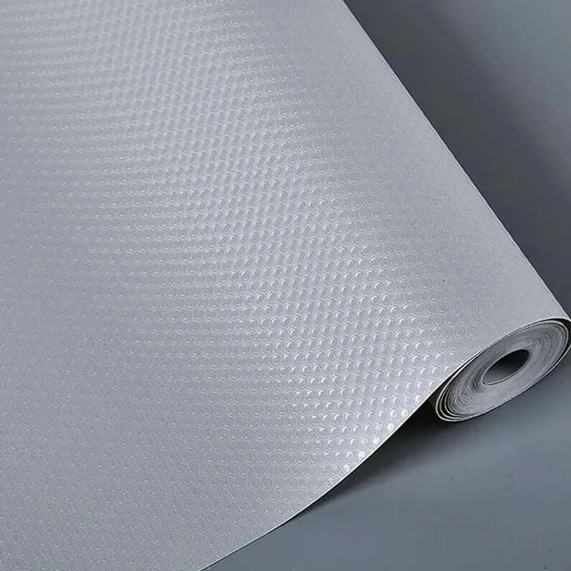Tejesa  30x150CM  Rol l Gray Drawer & Shelf Liners Non Adhesive Non Slip Kitchen Cabinet Liner for Kitchen Refrigerator Bathroom Shelves