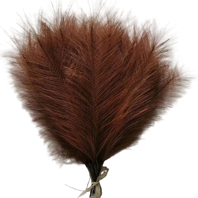 Tejesa Faux Pampas Grass Artificial Pampas Grass Fluffy 6 Stem Pompous Grass Flower Arrangement For Boho Home Wedding Decoration