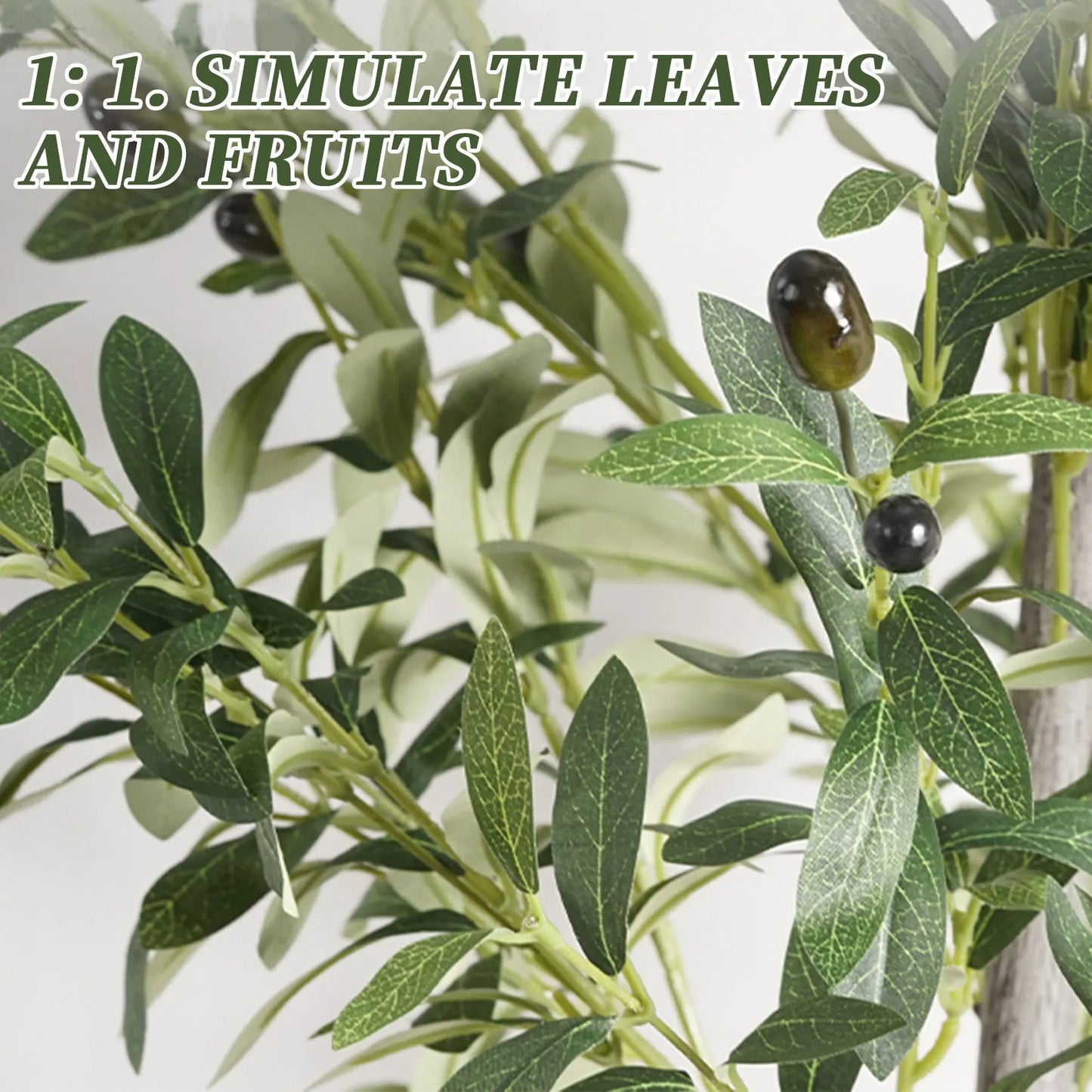 Artificial Olive Tree 120/150/180cm  Room Decoration Detachable Artificial Decorative Plants With Fruit For Home Garden Decor