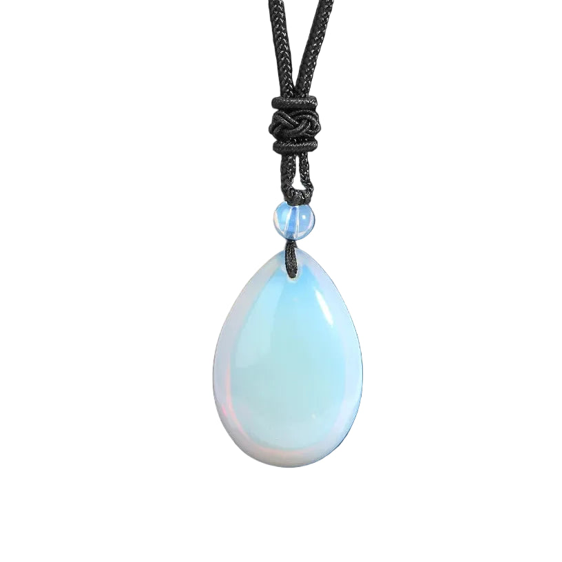 Hemasa Natural Stone Male Necklace for Women Water Drop Pendant Healing Tiger Eye Amethysts Crystal Pendants Necklaces H351